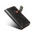 For iPhone 12 mini Denior Oil Wax Cowhide DK Magnetic Button Leather Phone Case(Black)