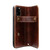 For iPhone 12 / 12 Pro Denior Oil Wax Cowhide DK Magnetic Button Leather Phone Case(Brown)