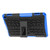 For Amazon Kindle Fire HD 8 2022 Tire Texture TPU + PC Tablet Case with Holder(Blue)