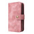 For iPhone 11 Multifunctional Card Slot Zipper Wallet Flip Leather Phone Case(Rose Gold)