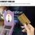 For iPhone 11 Pro Max Rhombic Texture RFID Phone Case with Lanyard & Mirror(Purple)