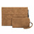For Microsoft Surface Pro 9 Sheepskin All-Inclusive Shockproof Protective Case with Power Bag(Brown)
