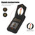 For iPhone 13 mini Rhombic Texture RFID Phone Case with Lanyard & Mirror(Black)