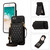 For iPhone 6s Plus / 6 Plus Rhombic Texture RFID Phone Case with Lanyard & Mirror(Black)