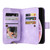 For iPhone XR Multifunctional Card Slot Zipper Wallet Leather Phone Case(Purple)