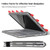 For MicroSoft Surface Book 3 / 2 / 1 15 inch Leather Laptop Case(Black Grey)