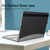For MicroSoft Surface Book 3 / 2 / 1 15 inch Leather Laptop Case(Black Grey)