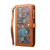 For iPhone 12 Pro Max ESEBLE Star Series Lanyard Zipper Wallet RFID Leather Case(Brown)