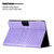 For Amazon Kindle Paperwhite 5 Solid Color Crocodile Texture Leather Smart Tablet Case(Purple)