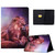 For Amazon Kindle Fire HD 10 2021 Electric Pressed TPU Smart Leather Tablet Case(Lion King)
