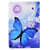 For Amazon Kindle Fire HD 10 2021 Electric Pressed TPU Smart Leather Tablet Case(Blue Butterfly)