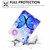 For Amazon Kindle Fire HD 10 2021 Electric Pressed TPU Smart Leather Tablet Case(Blue Butterfly)