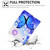 For Huawei MediaPad T3 10 Electric Pressed TPU Leather Tablet Case(Blue Butterfly)
