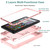 Silicone + PC Holder Shockproof Tablet Case For Amazon Kindle Fire HD 8 2022 / 2020 / HD 8 Plus 2020(Rose Gold)