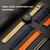 For Google Pixel Watch Woven Nylon Steel Buckle Watch Band(Orange+Silver)