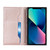 For iPhone 11 Grid Texture Lanyard Zipper Leather Phone Case(Rose Gold)