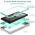 Silicone + PC Holder Shockproof Tablet Case For Amazon Kindle Fire HD 8 2022 / 2020 / HD 8 Plus 2020(Mint Green+Grey)