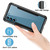 For Samsung Galaxy S22+ 5G iPAKY Thunder Series Aluminum Frame + TPU Bumper + Clear PC Shockproof Phone Case(Black + Grey)