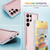 For Samsung Galaxy S22 Ultra 5G iPAKY Thunder Series Aluminum Frame + TPU Bumper + Clear PC Shockproof Phone Case(Rose Gold)