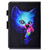 For Amazon Kindle Youth Version 2022 Colored Drawing Stitching Smart Leather Tablet Case(Super Cat)