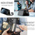 For iPhone 11 Pro Max JEEHOOD C22 Series Zipper Wallet Leather Phone Case with Dual Lanyard(Black)