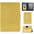 For Amazon Kindle Youth Version 2022 Varnish Glitter Powder Smart Leather Tablet Case(Yellow)
