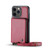 For iPhone 11 Pro Max JEEHOOD C22 Series Zipper Wallet Leather Phone Case with Dual Lanyard(Red)