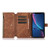 For iPhone XR Dream 9-Card Wallet Zipper Bag Leather Phone Case(Brown)