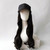 Hat Big Curve Wig One-piece Long Curly Chemical Fiber Headgear for Women(Granny Grey)