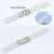 For Google Pixel Watch Three-beads Resin Watch Band(Pink Green)