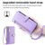 For iPhone 12 Pro Max Sheep Texture Cross-body Zipper Wallet Leather Phone Case(Purple)