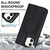 For iPhone 12 mini Rhombic MagSafe RFID Anti-Theft Wallet Leather Phone Case(Black)