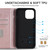 For iPhone 12 / 12 Pro Rhombic MagSafe RFID Anti-Theft Wallet Leather Phone Case(Rose Gold)