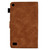 For Amazon Kindle Fire 7 2019/2017/2015 Peony Butterfly Embossed Leather Smart Tablet Case(Brown)