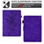 For Amazon Kindle Paperwhite 4/3/2/1 Peony Butterfly Embossed Leather Smart Tablet Case(Purple)