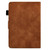 For Amazon Kindle Paperwhite 4/3/2/1 Peony Butterfly Embossed Leather Smart Tablet Case(Brown)