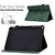 For Amazon Kindle Fire HD8 2020 Peony Butterfly Embossed Leather Smart Tablet Case(Green)