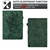 For Amazon Kindle Fire HD8 2020 Peony Butterfly Embossed Leather Smart Tablet Case(Green)