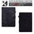 For Amazon Kindle Fire HD8 2022 Peony Butterfly Embossed Leather Smart Tablet Case(Black)