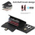 For Samsung Galaxy S22 Ultra 5G RFID Card Slot Leather Phone Case with Long Lanyard(Black)