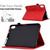 For Lenovo Tab P11 Peony Butterfly Embossed Leather Smart Tablet Case(Red)