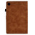 For Lenovo Tab M10 Plus Peony Butterfly Embossed Leather Smart Tablet Case(Brown)