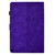 For Amazon Kindle Fire HD8 2020 Rhombus Embossed Leather Tablet Case(Purple)