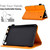 For Amazon Kindle Fire 7 2022 Rhombus Embossed Leather Tablet Case(Khaki)