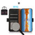 For Xiaomi Redmi 12C/Redmi 11A 4G KHAZNEH Side-Magnetic Litchi Genuine Leather RFID Phone Case(Black)