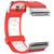 For Fitbit Ionic Two-tone Silicone  Watch Band with Buckle & Connector(Red + White)