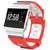 For Fitbit Ionic Two-tone Silicone  Watch Band with Buckle & Connector(Red + White)