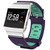 For Fitbit Ionic Two-tone Silicone  Watch Band with Buckle & Connector(Purple + Green)