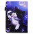 For Amazon Kindle Paperwhite 4/3/2/1 Colored Drawing Stitching Elastic Band Leather Smart Tablet Case(Bubble Cat)