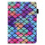 For Amazon Kindle Paperwhite 5 Colored Drawing Stitching Elastic Band Leather Smart Tablet Case(Wavy Pattern)